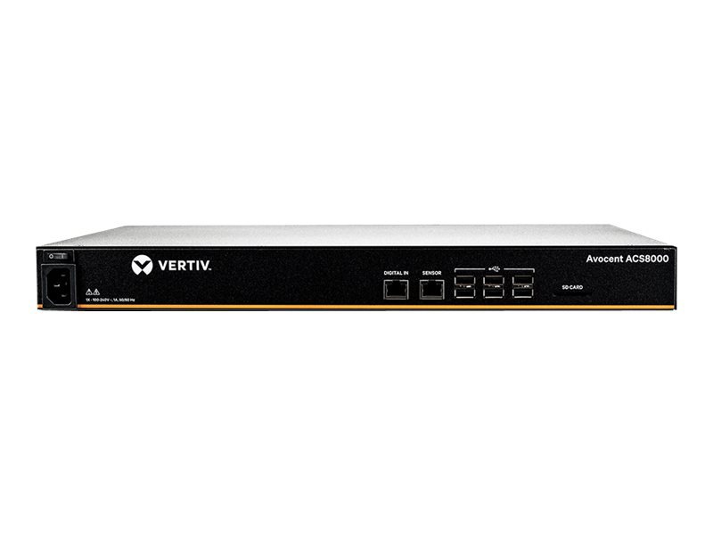 Vertiv Avocent ACS 8000 8-port Serial Console Server, Single AC Power