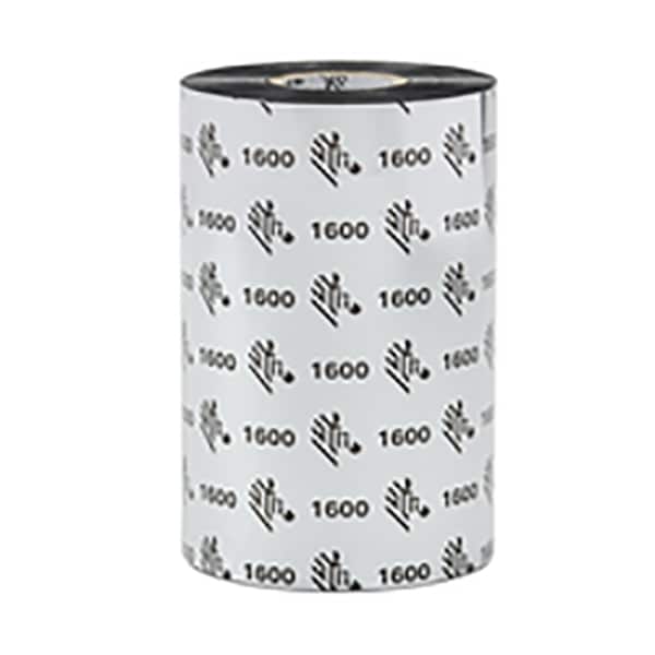 Zebra 1600 Economy Wax - 18-pack - black - print ribbon