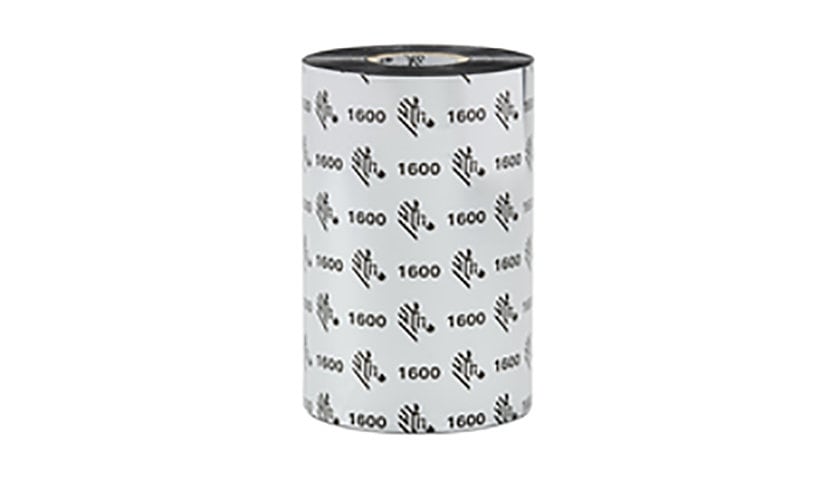 Zebra 1600 Economy Wax - 18-pack - black - print ribbon