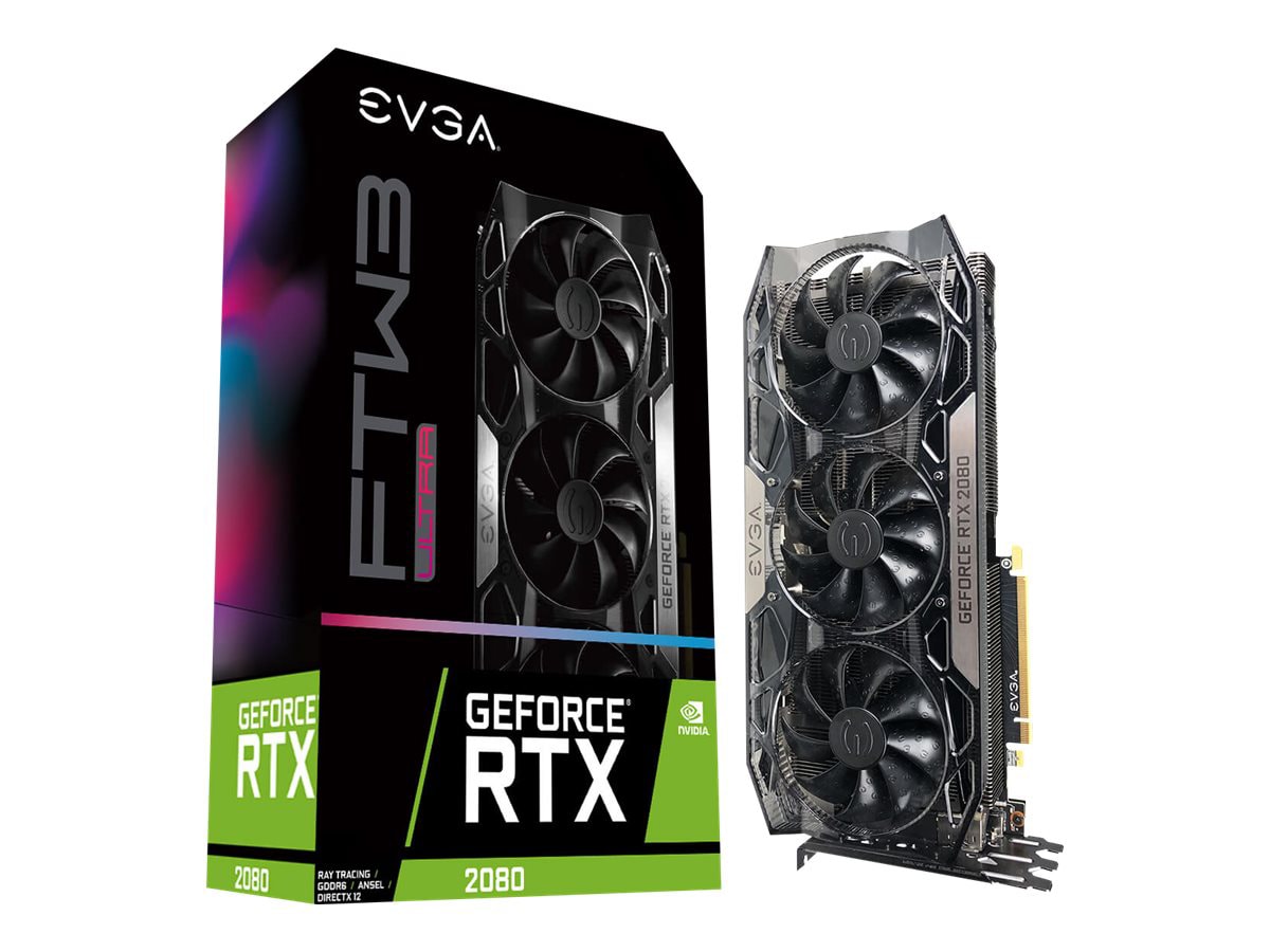 EVGA GeForce RTX 2080 FTW3 ULTRA GAMING - graphics card - GF RTX 2080 - 8 G