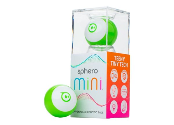 How do i know when my sphero mini is charged Tequipment Sphero Mini App Enabled Robotic Ball Green Sphero M001grw Stem Robotics Cdw Com