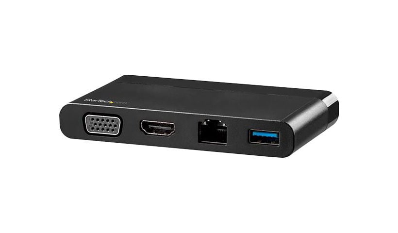 StarTech.com USB C Multiport Adapter with HDMI, VGA, Gb Ethernet & USB - USB C to 4K HDMI or 1080p VGA Adapter Mini Dock