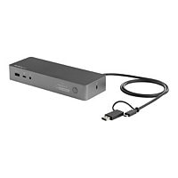 StarTech.com USB-A/USB-C Hybrid Dock Dual 4K 60Hz HDMI/DisplayPort 100W PD