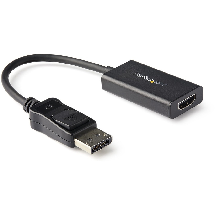 StarTech.com DisplayPort to HDMI Adapter, 4K 60Hz, Active DP 1.4 to HDMI Converter Dongle, DP to HDMI Video Adapter, HDR