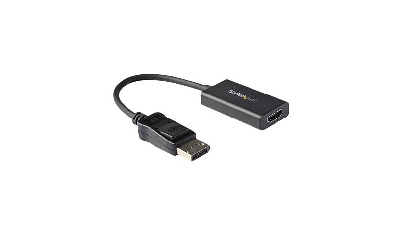 StarTech.com DisplayPort to HDMI Adapter, 4K 60Hz HDR10 Active DisplayPort 1.4 to HDMI 2.0b Converter, Latching DP