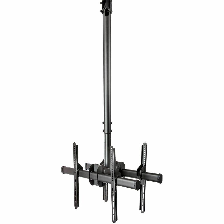 StarTech.com Dual TV Ceiling Mount, Hanging 2 Screen VESA Pole Mount for 32