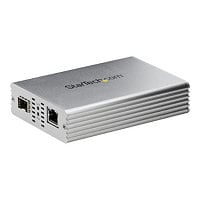 StarTech.com 10GbE Fiber Ethernet Media Converter 10GBASE-T- SFP to RJ45 Single Mode/Multimode Fiber to Copper Bridge