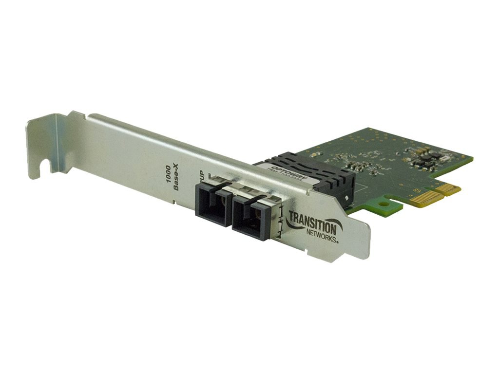 Transition Networks - network adapter - PCIe 2.1 - 1000Base-SX x 2