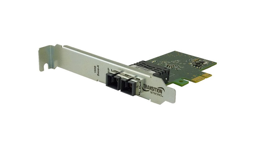 Transition Networks - network adapter - PCIe 2.1 - 1000Base-SX x 2