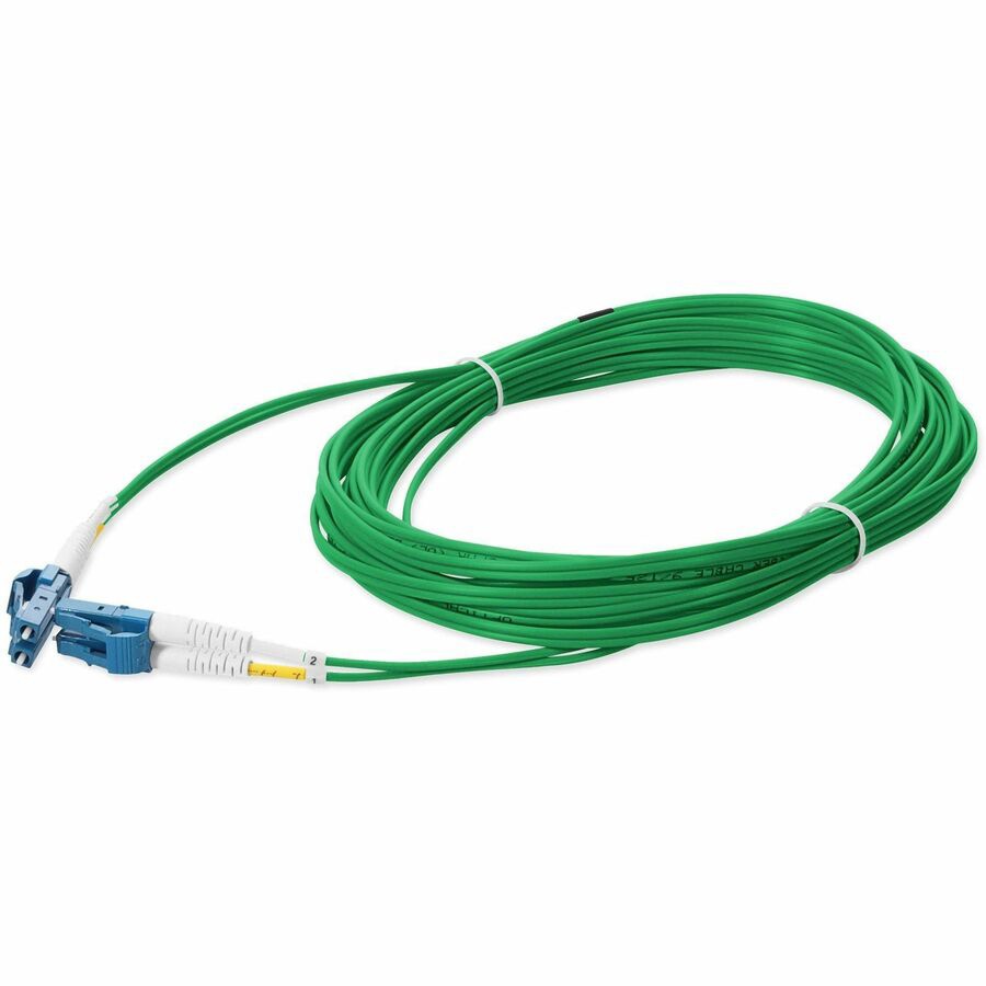 Proline 3m LC to LC Green OS2 Duplex OFNR (Riser-Rated) SMF Fiber Patch Cable