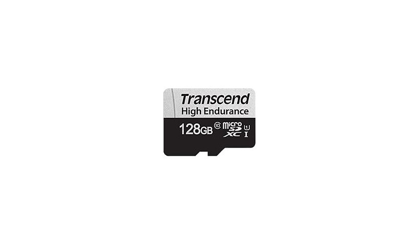 Transcend microSDXC 350V 128GB Memory Card with Adapter