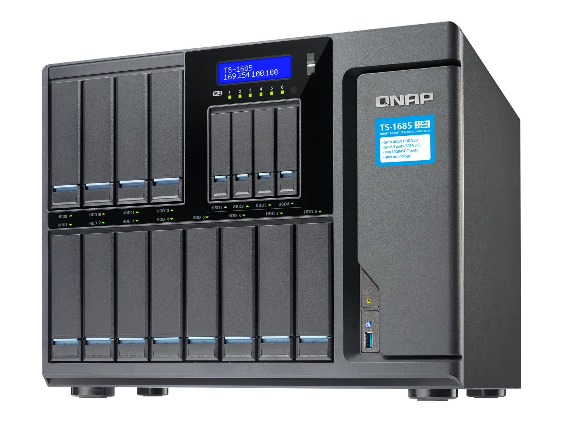 QNAP TS-1685 - NAS server - 0 GB