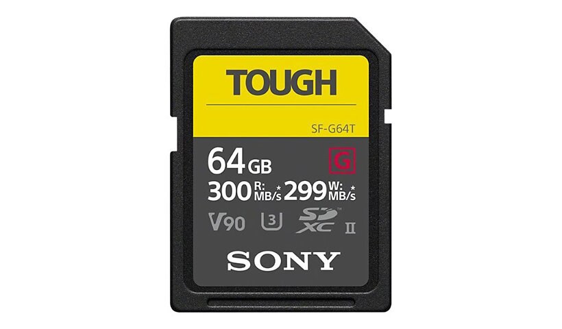 Sony SF-G series TOUGH SF-G64T - flash memory card - 64 GB - SDXC UHS-II