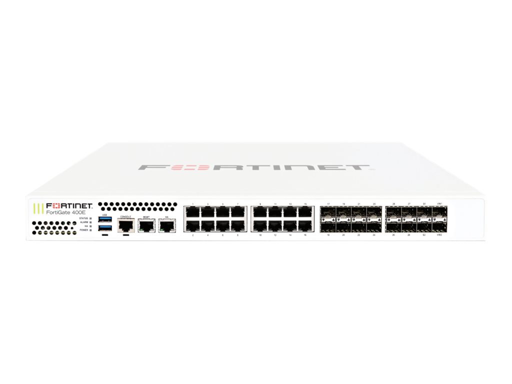 Fortinet FortiGate 3400E - security appliance - with 3 years FortiCare 24X7 Service + 3 years FortiGuard