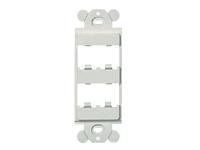 Panduit Mini-Com CFG4WH Faceplate Insert