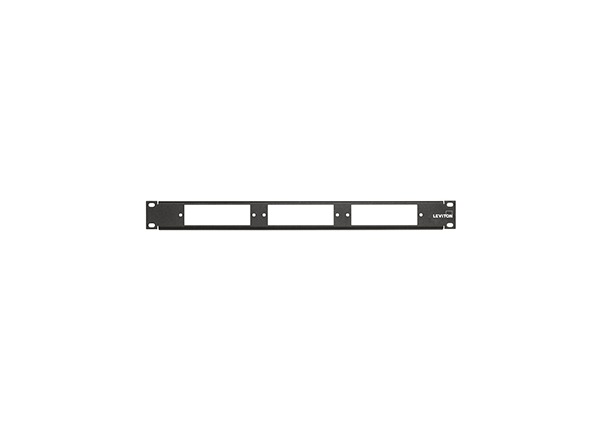 Leviton Opt-X 500i fiber optic cassette blank panel (3 slots) - 1U - 19"