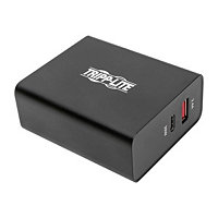 Tripp Lite USB Wall Charger Dual Port USB Type C & USB Type A w PD Charging