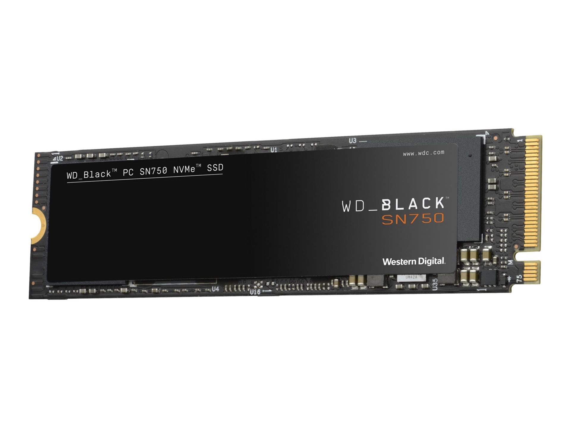 Western Digital Sn750 500gb M 2 Nvme Solid State Drive Black Wds500g3x0c Solid State Drives Cdw Com