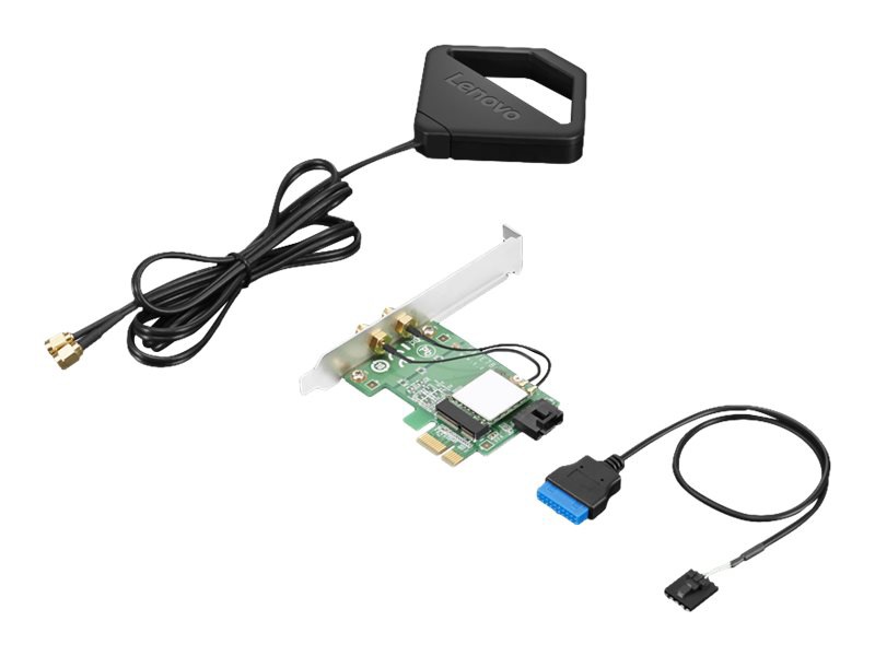 Lenovo ThinkStation AC Wi-Fi Solution Intel 8265 with External Antenna Kit - network adapter - M.2 Card