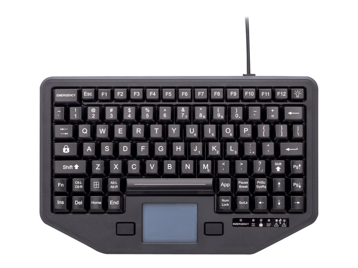 iKey Full Travel - keyboard - with touchpad Input Device