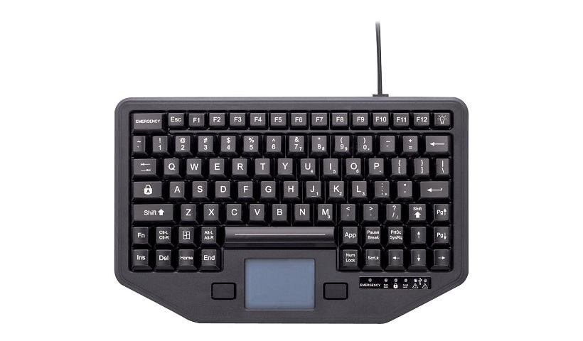 iKey Full Travel - keyboard - with touchpad Input Device