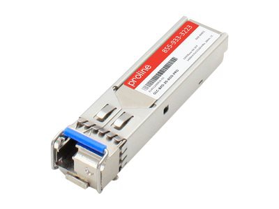 Proline Cisco GLC-BXD-20-RGD Compatible TAA 1000Base-BX SFP Transceiver (SMF, 1490nmTx/1310nmRx, 20km, LC, -40 to 85C)