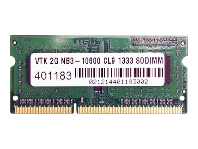 VisionTek - DDR3 - 2 GB - SO-DIMM 204-pin - unbuffered