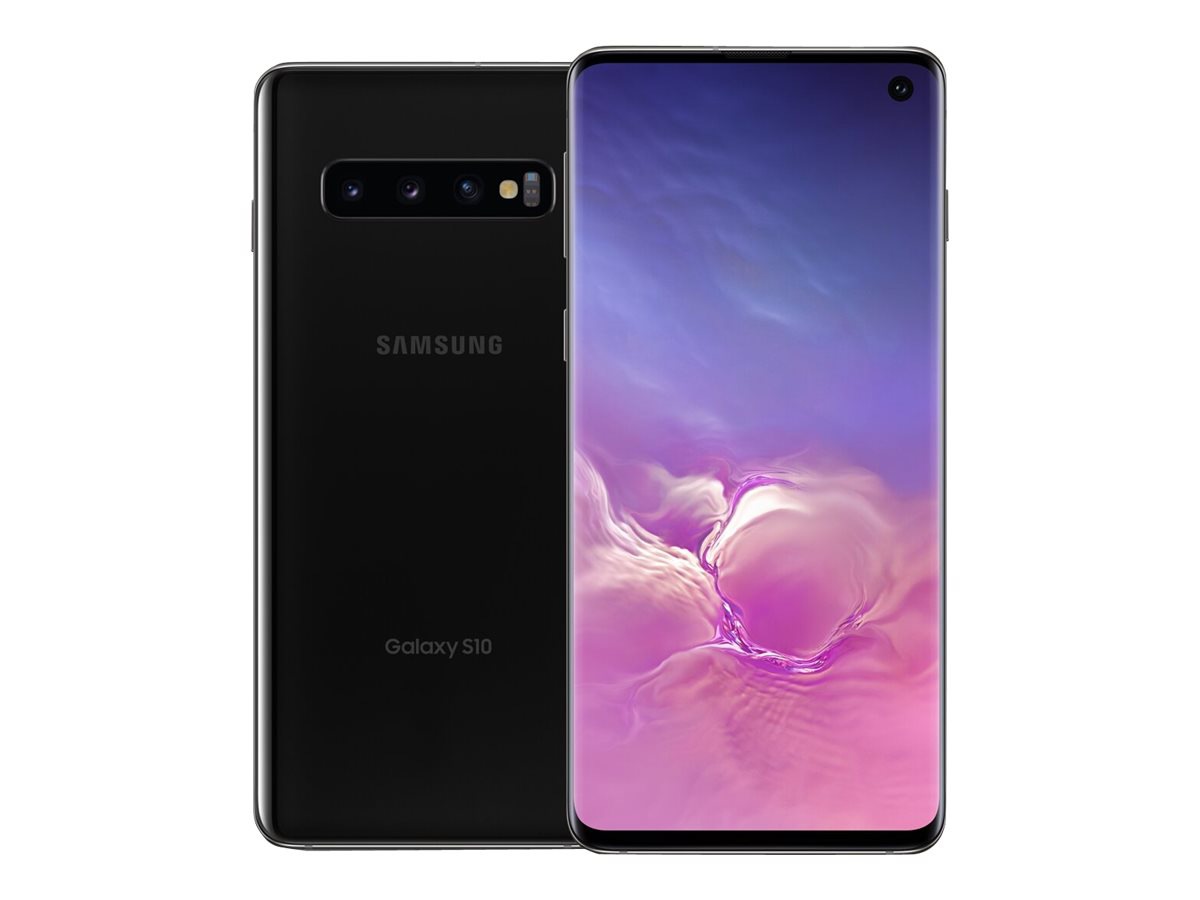 Thumbnail 3 of 6 for Samsung Galaxy S10 (Unlocked) - prism black - 4G - 128 GB - CDMA / GSM - sm