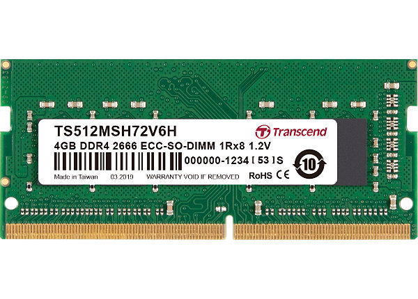 TRANSCEND 4GB DDR4-2666 ECC SODIMM
