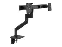 Humanscale M8.1 - mounting kit - adjustable arm - for 2 LCD displays - blac