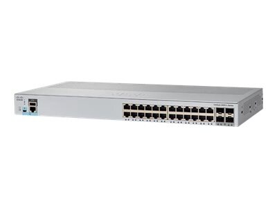 Cisco Catalyst 2960l Sm 24ps Switch 24 Ports Smart Rack Mountable Ws C2960l Sm 24ps Switches Cdw Com