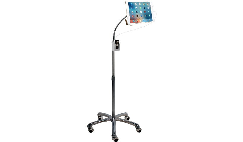 CTA Heavy-Duty Gooseneck Floor Stand for 7-13-Inch Tablets