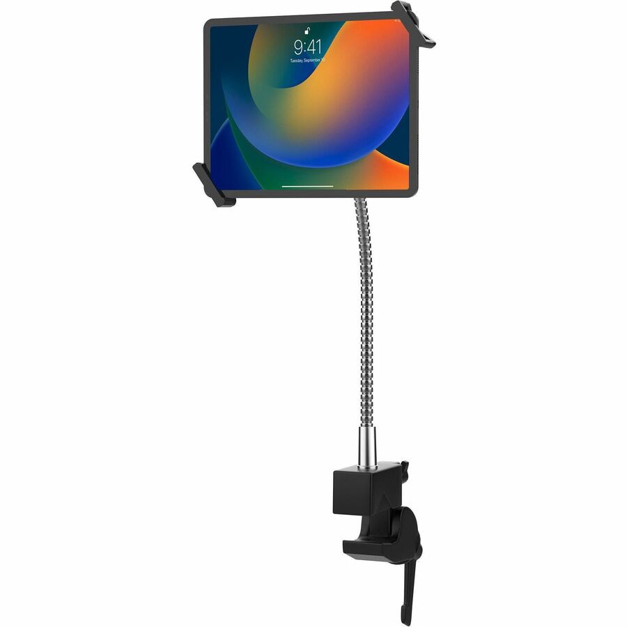 CTA Digital Heavy-Duty Security Gooseneck Clamp Stand for 7-14 Inch Tablets, including iPad 10.2-inch (7th/ 8th/ 9th
