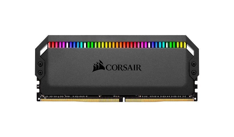CORSAIR Dominator Platinum RGB - DDR4 - kit - 32 Go: 2 x 16 Go - DIMM 288 broches - 3200 MHz / PC4-25600 - mémoire sans tampon