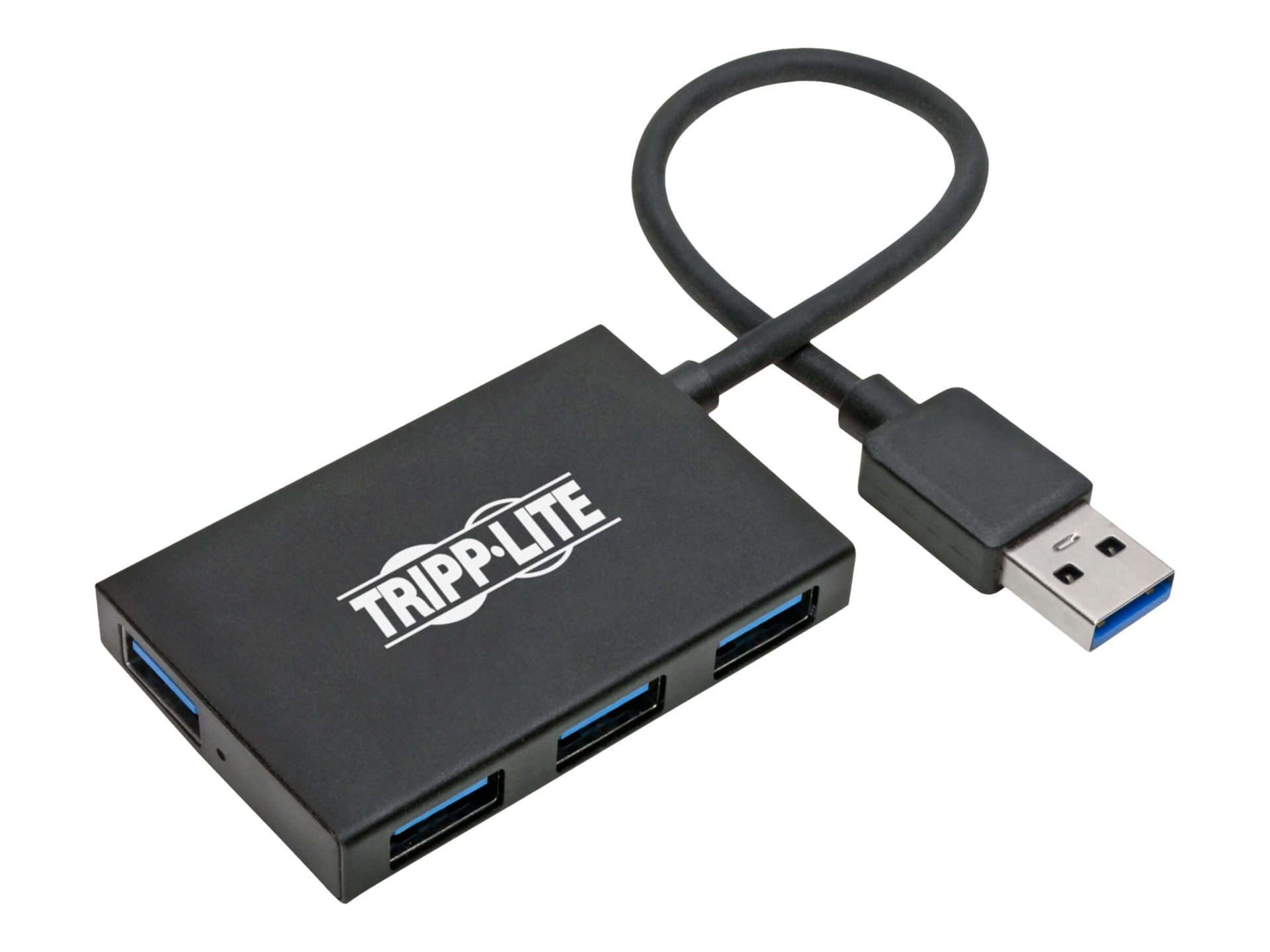 Tripp Lite USB 3.0 Hub SuperSpeed Slim 4 USB-A Ports 5Gbps Compact Aluminum - hub - 4 ports