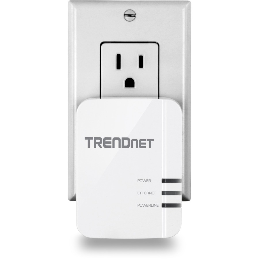 Thumbnail 4 of 4 for TRENDnet Powerline 1300 AV2 Adapter; IEEE 1905.1 & IEEE 1901; Gigabit Port; Range Up to 300m (984 ft.); TPL-422E