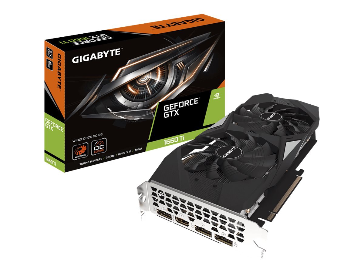 Gigabyte GeForce GTX 1660 Ti WINDFORCE OC 6GB GDDR6 Graphics Card