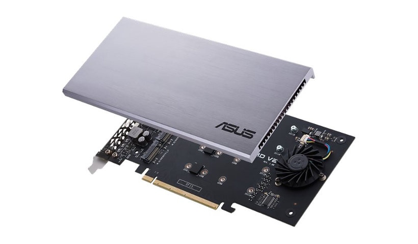 ASUS HYPER M.2 X16 CARD V2 - adaptateur d'interface - M.2 Card - PCIe 3.0 x16