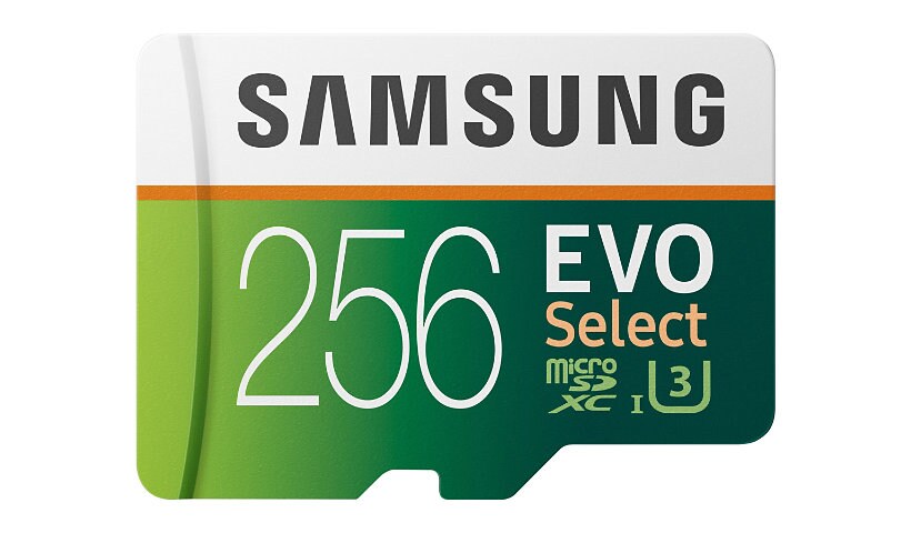 Samsung EVO Select MB-ME256GA - flash memory card - 256 GB - microSDXC UHS-