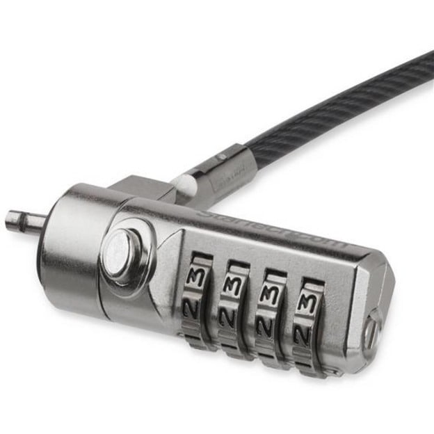 StarTech.com 6.5ft Laptop Cable Lock - 4 Digit Combination Security Lock - K-Slot Desktop/Device