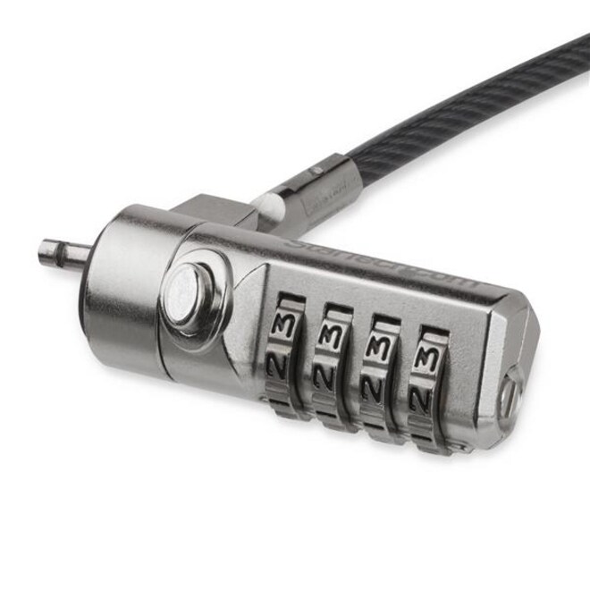 Thumbnail 5 of 5 for StarTech.com 6.6ft Laptop Cable Lock, 4-Digit Combination Anti-Theft Security Lock for K-Slot Computer/Device, TAA
