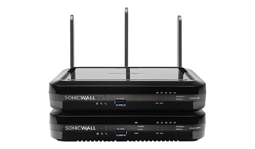 Sonicwall SOHO 250 - security appliance - with 3 years Sonicwall Advanced G