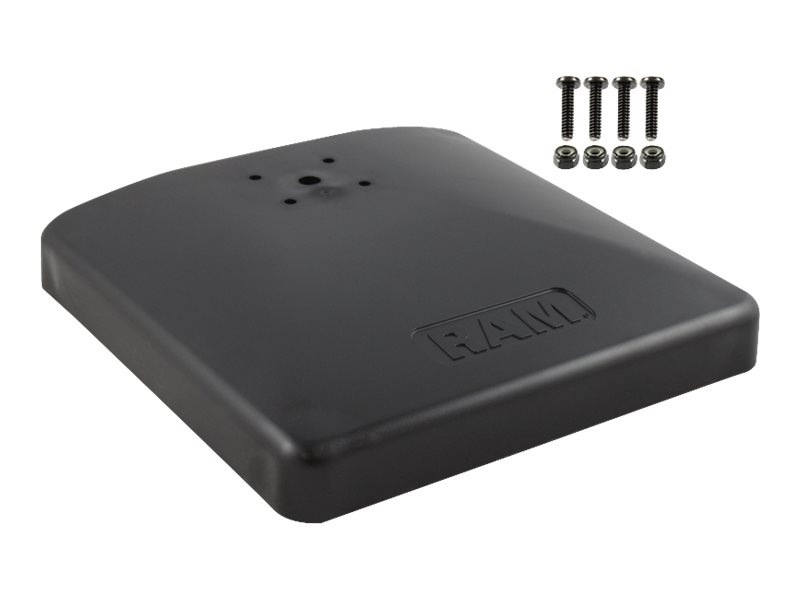 RAM Weighted Composite Square Platform Base with AMPS Hole Pattern - base