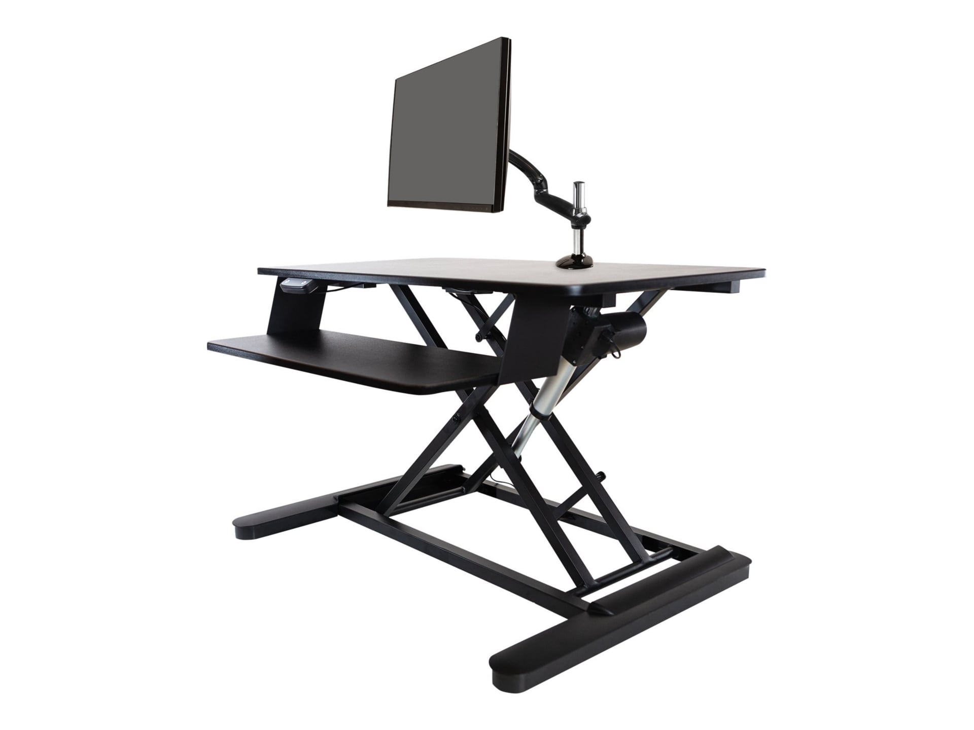 Ergotech Freedom Desk - standing desk converter - rectangular - black