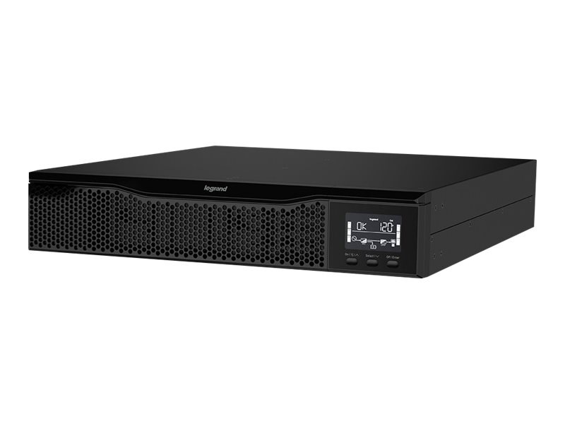 Legrand UPS, Online, LCD, 2000VA, 120V, 2U, (8) 5-20R, 5-20P Cord - UPS - 1850 Watt - 2000 VA - 9 Ah