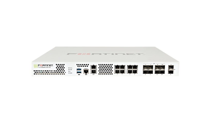 Fortinet FortiGate 600E - UTM Bundle - security appliance - with 1 year FortiCare 24X7 Service + 1 year FortiGuard