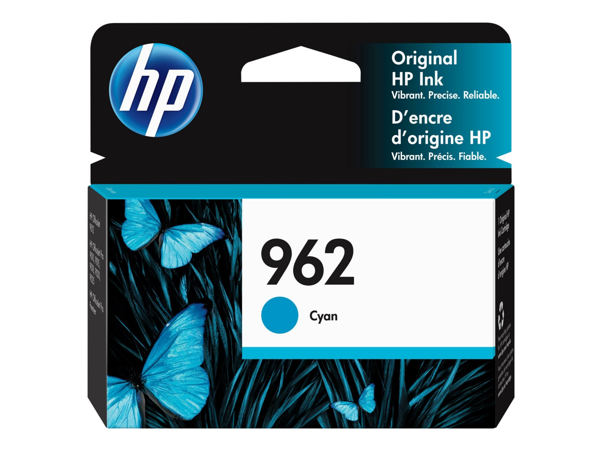 HP 962 Original Inkjet Ink Cartridge - Cyan - 1 Each