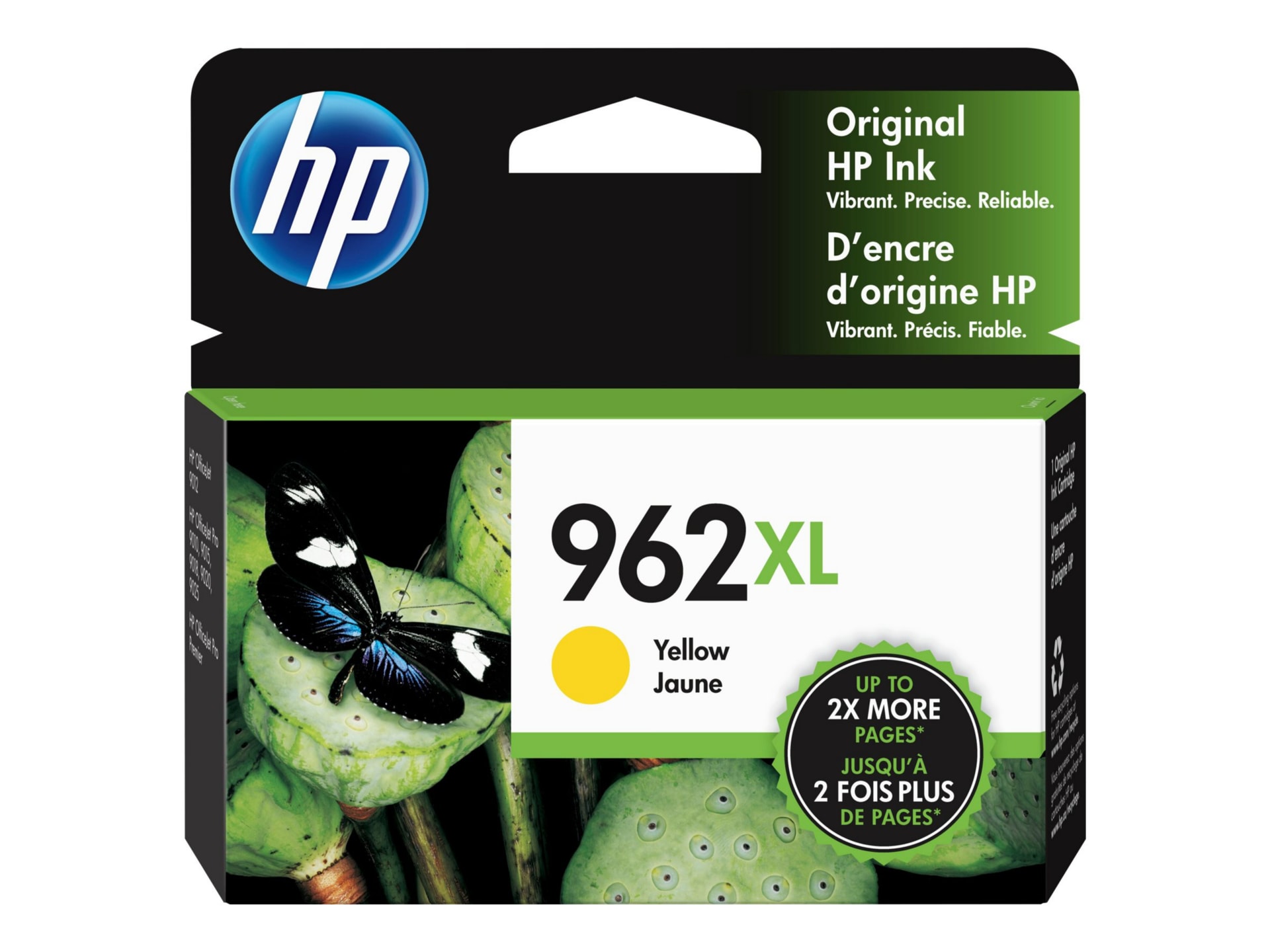 HP 962XL Original High Yield Inkjet Ink Cartridge - Yellow - 1 Each