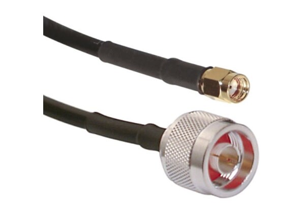 Ventev LMR-240 3' Jumper Cable with N Male to RP SMA Male Connector