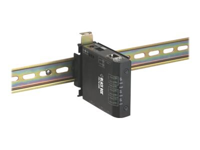 Black Box Hardened Media Converter Switch 24-VDC - fiber media converter -